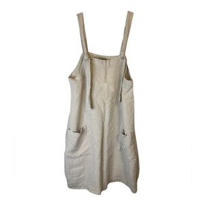Magic Linen Pinafore Dress Size XL